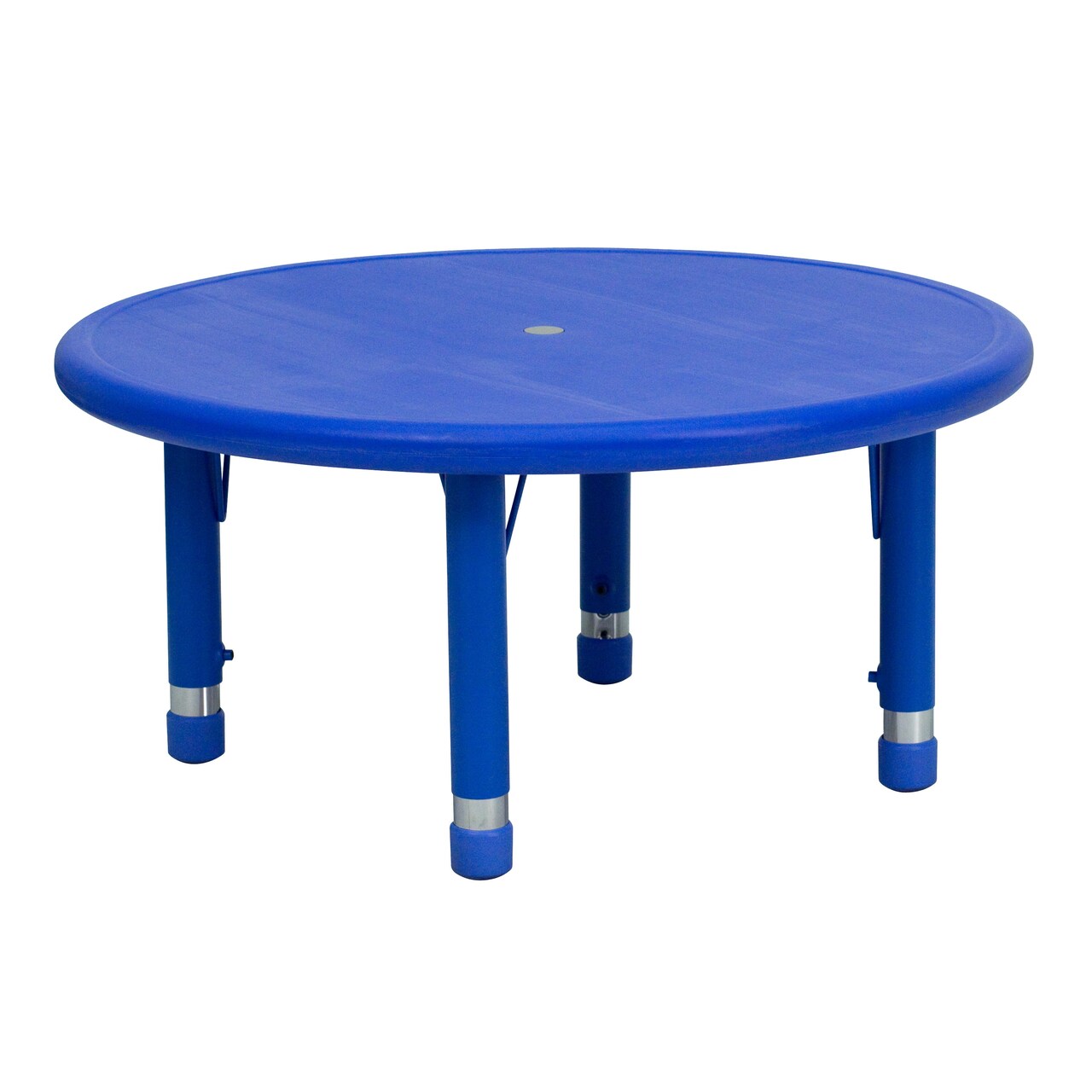 Emma and Oliver 33" Round Plastic Height Adjustable Activity Table